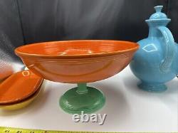 Vintage Fiesta Red 11 3/4Fruit Bowl Fiesta Circa 1937 Bowl Only