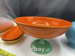 Vintage Fiesta Red 11 3/4Fruit Bowl Fiesta Circa 1937 Bowl Only