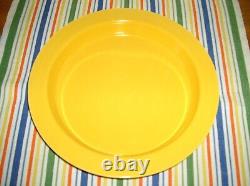 Vintage Fiesta YELLOW Relish Tray Base MARKED