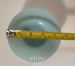 Vintage Fire King 8 Turquoise Blue Delphite Berry Bowl 4 1/2