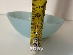 Vintage Fire King 8 Turquoise Blue Delphite Berry Bowl 4 1/2