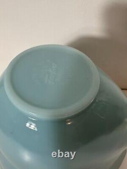 Vintage Fire King Delphite Blue Swedish Teardrop Mixing Bowl Set of 3