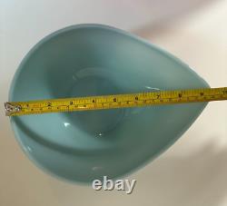 Vintage Fire King Delphite Blue Swedish Teardrop Mixing Bowl Set of 3