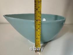 Vintage Fire King Delphite Blue Swedish Teardrop Mixing Bowl Set of 3