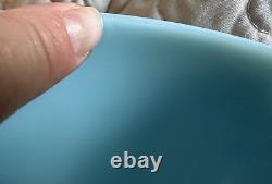 Vintage Fire King Delphite Blue Swedish Teardrop Mixing Bowl Set of 3