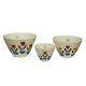 Vintage Fire King Milk Glass Tulip Mixing Bowls Set of 3 Beautiful Colors