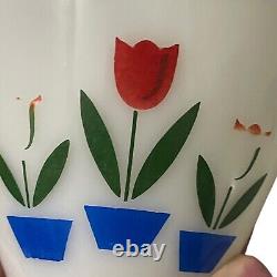 Vintage Fire King Milk Glass Tulip Mixing Bowls Set of 3 Beautiful Colors