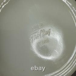 Vintage Fire King Tulip Milk Glass Nesting Mixing Bowl Set of 3 9.5 8.5 6.5