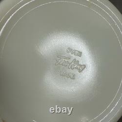 Vintage Fire King Tulip Milk Glass Nesting Mixing Bowl Set of 3 9.5 8.5 6.5