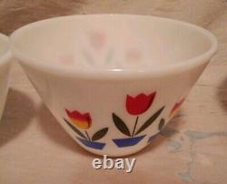 Vintage Fire King Tulip Nesting Bowls Set Of 3