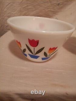 Vintage Fire King Tulip Nesting Bowls Set Of 3