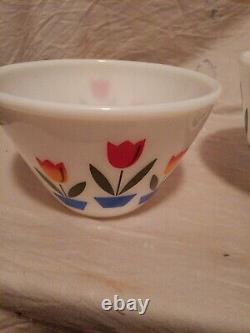 Vintage Fire King Tulip Nesting Bowls Set Of 3