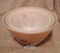 Vintage Fire King Tulip Nesting Bowls Set Of 3