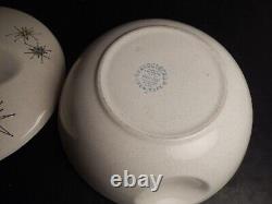 Vintage Franciscan Atomic Starburst Round Covered Casserole Vegetable Bowl 1.5qt