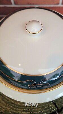 Vintage Franciscan Jane St. Gaston EQUUS Equestrian Round Covered Vegetable Bowl