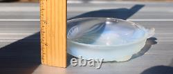 Vintage French Etling 1930s Art Deco Opalescent Glass Bowl with Handles