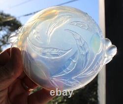 Vintage French Etling 1930s Art Deco Opalescent Glass Bowl with Handles