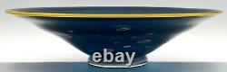 Vintage Garry Nash ONZM Studio Art Glass Footed Bowl Dish Murrini Canes 1992