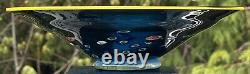 Vintage Garry Nash ONZM Studio Art Glass Footed Bowl Dish Murrini Canes 1992