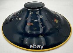 Vintage Garry Nash ONZM Studio Art Glass Footed Bowl Dish Murrini Canes 1992
