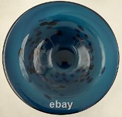Vintage Garry Nash ONZM Studio Art Glass Footed Bowl Dish Murrini Canes 1992