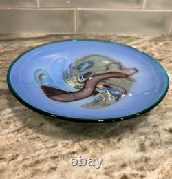 Vintage Glass Bowl Handcrafted Millefiori 10 STUNNING