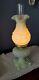 Vintage Gorgeous Fenton Yellow Custard Satin Uranium Art Glass Lamp Beautiful