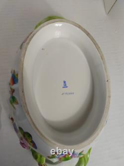 Vintage HEREND QUEEN VICTORIA OVAL TUREEN 1014 VB0 Handpainted