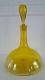 Vintage Hand Blown BLENKO Glass Decanter in Lemon Yellow 1960s