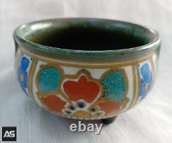 Vintage Hand painted pottery bowl from godah Holland