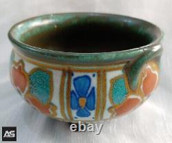 Vintage Hand painted pottery bowl from godah Holland
