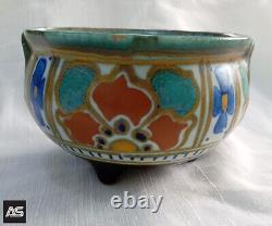 Vintage Hand painted pottery bowl from godah Holland