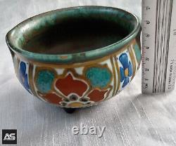 Vintage Hand painted pottery bowl from godah Holland