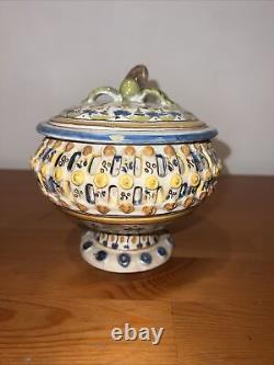 Vintage Handmade Bowl Artist Signed Rare Mint