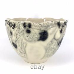 Vintage Happy Appy Valley Studio Horse Bowl 9 Hand Painted 1987