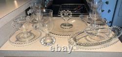 Vintage Imperial Glass Candlewick With Beaded Edge