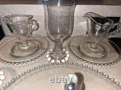 Vintage Imperial Glass Candlewick With Beaded Edge