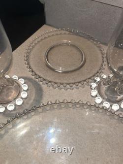Vintage Imperial Glass Candlewick With Beaded Edge