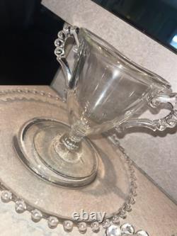 Vintage Imperial Glass Candlewick With Beaded Edge
