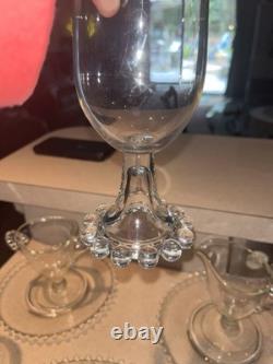 Vintage Imperial Glass Candlewick With Beaded Edge
