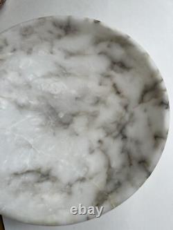 Vintage Italian Alabaster Compote, pedestal bowl