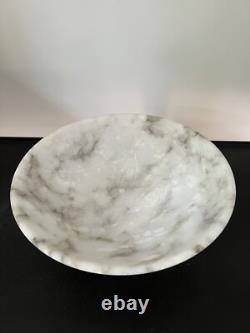 Vintage Italian Alabaster Compote, pedestal bowl