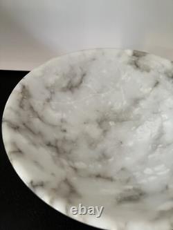 Vintage Italian Alabaster Compote, pedestal bowl