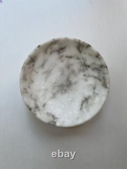 Vintage Italian Alabaster Compote, pedestal bowl