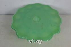 Vintage JADEITE Green CAKE Plate STAND Martha Stewart