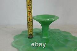 Vintage JADEITE Green CAKE Plate STAND Martha Stewart