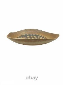 Vintage Lapid Israel Pottery Hand Painted Modernist Bowl #312 E5