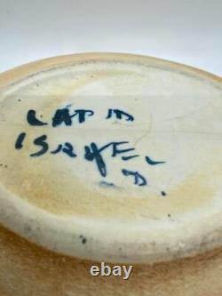 Vintage Lapid Israel Pottery Hand Painted Modernist Bowl #312 E5