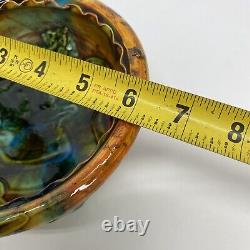 Vintage Lisa Orr Pottery Ceramic Bowl Sun Colorful and Kitschy 6