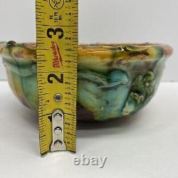 Vintage Lisa Orr Pottery Ceramic Bowl Sun Colorful and Kitschy 6